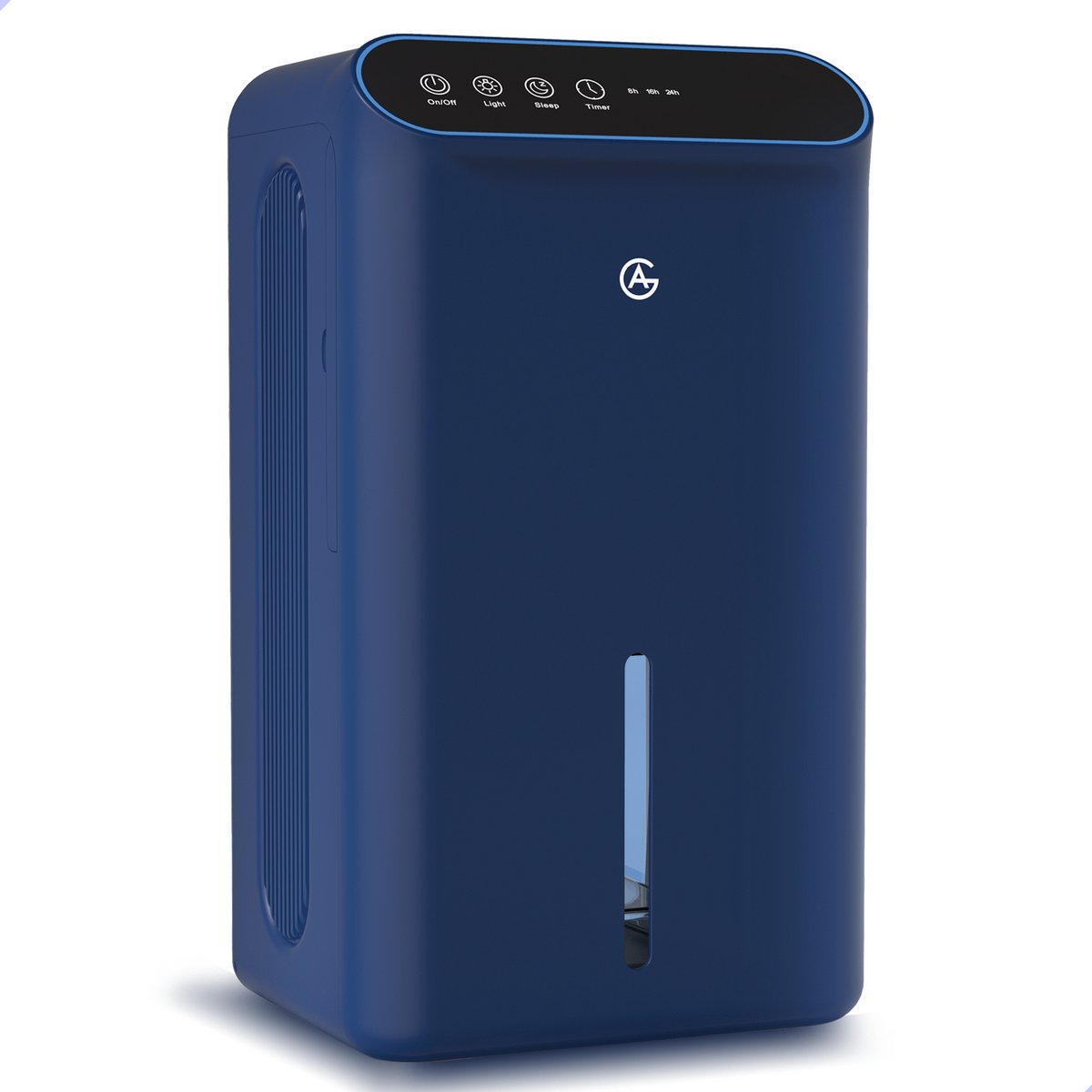 AG340 Luchtontvochtiger - Luchtreiniger - Dehumidifier - Carbon Filter - Grote watertank 2.5L capaciteit, 750ml/D ontvochtiging, 10-35m2 bereik -energiezuinig, verlichting 7 kleuren - Voor huis, kamer, badkamer & kelder (8721008759203)