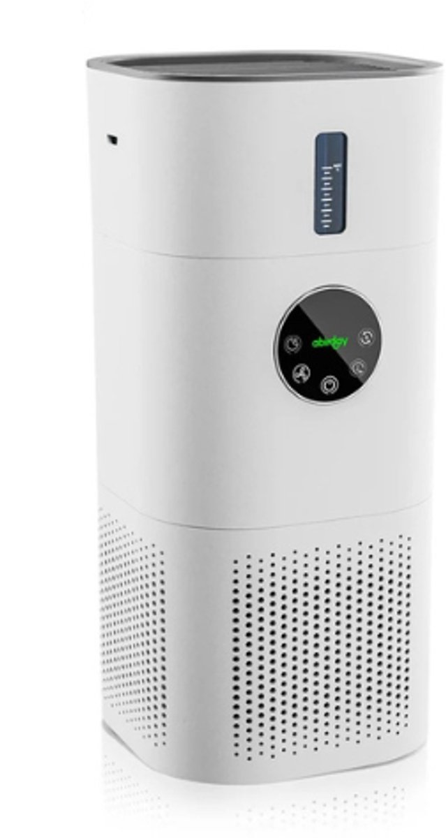 Amolass - Luchtreiniger - Luchtbevochtiger - Luchtzuiveraar - Met HEPA-Filter + Koolstoffilter - Tegen Huisstofmijt en Geur (8721398281230)