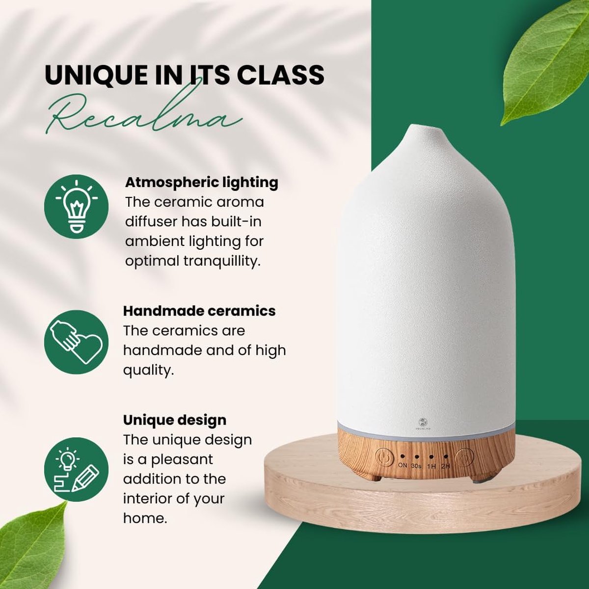 Aroma Diffuser - luchtreiniger voor grote ruimtes |Luxe wellness cadeau | Relax accessoires - Geurverspreider (8720837155941)