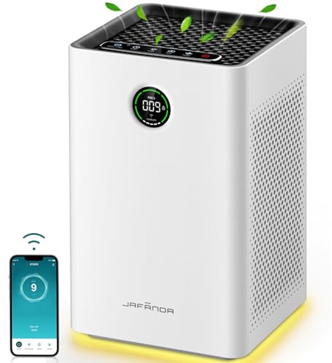 Effectieve luchtreiniger voor grote kamers met slimme wifi en Alexa-bediening, HEPA-filter en automatische modus (6154018359392)
