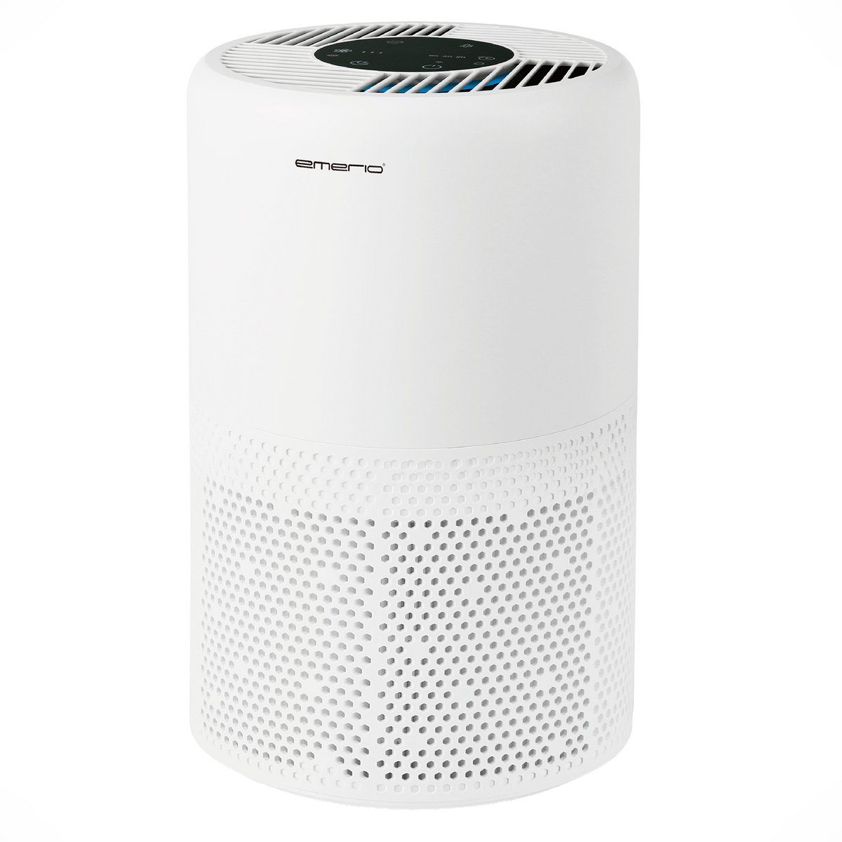 Emerio Luchtreiniger - 25m² - 26dB - HEPA 13 + Koolstof Filter - Ionisatie Functie - Luchtkwalititeitsindicator - met App - Timer Functie - Helpt tegen allergie & hooikoorts - AP-132324 Wit (7333282017279)