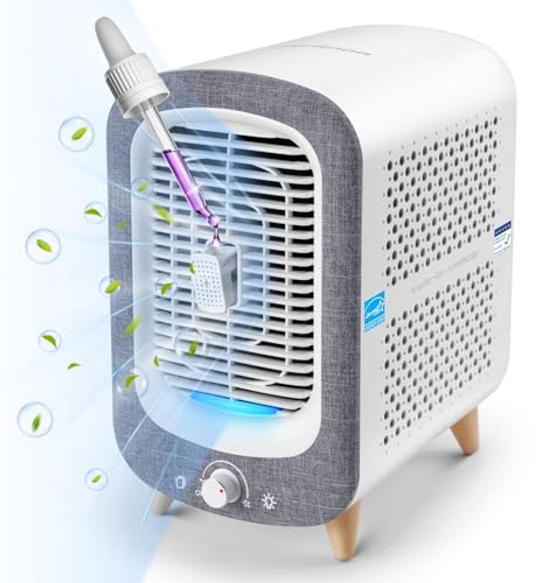 Luchtreiniger voor slaapkamer met HEPA-filter en aromatherapie, ideaal voor allergieën en huisdieren (6154023215270)