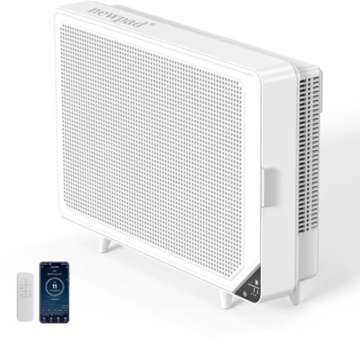 Luchtreiniger voor slaapkamer met HEPA-filter, slimme luchtreiniger voor grote kamers, actieve kool voor huisdieren, wifi en afstandsbediening (6154024612634)