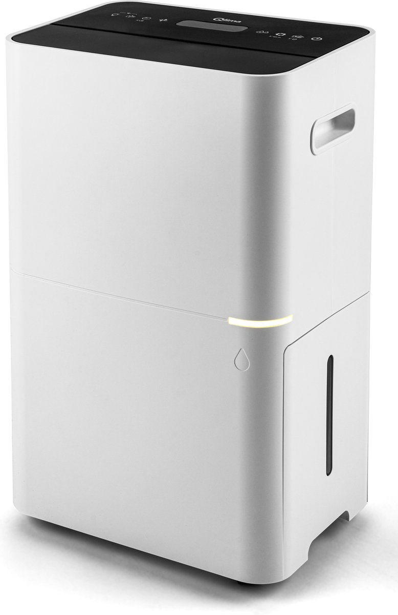 Qlima D 820 A Smart - Luchtontvochtiger & luchtreiniger - Ontvochtigt 20 Liter per dag - Voorzien van HEPA Filter - Geschikt voor woonkamer, slaapkamer, badkamer - Voorkomt Schimmel en vocht in huis - Bedienbaar via app (8713508793030)