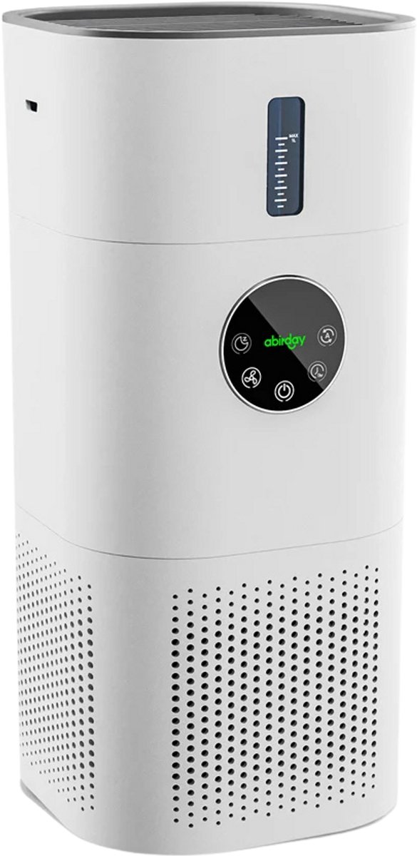 Studio Lyma Luchtreiniger - Luchtbevochtiger - Air purifier - Extra stil - Voor ruimtes van 20-50 m2 - Met vervangbaar HEPA 13 filter + koolstoffilter - Werkt tegen huisstofmijt, hooikoorts, allergie, stof - Met nachtmodus en timer (8721425840393)