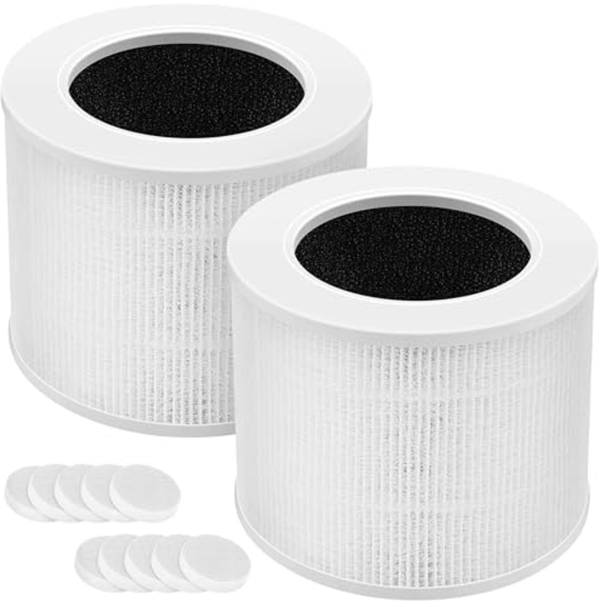 Vervangende HEPA-filter voor luchtreiniger 2-pack - 3-in-1 H13 True HEPA-filter (6154030744763)