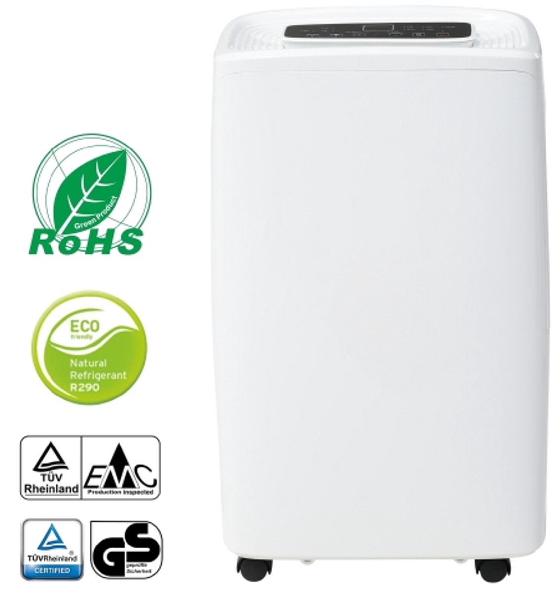 12L / dag luchtontvochtiger voor 15 m2, 3-in-1 luchtontvochtiger, luchtreiniger, wasdroger, 1,5L waterreservoir, 24-uurs timer, schimmel- en vochtbestendig. LED-scherm (8581502544633)