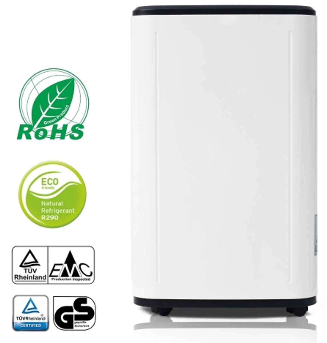 25L / dag luchtontvochtiger voor 26 m2, 3-in-1 luchtontvochtiger, luchtreiniger, wasdroger, 6L watertank, 24-uurs timer, schimmel- en vochtbestendig. LED-scherm (8581502544640)