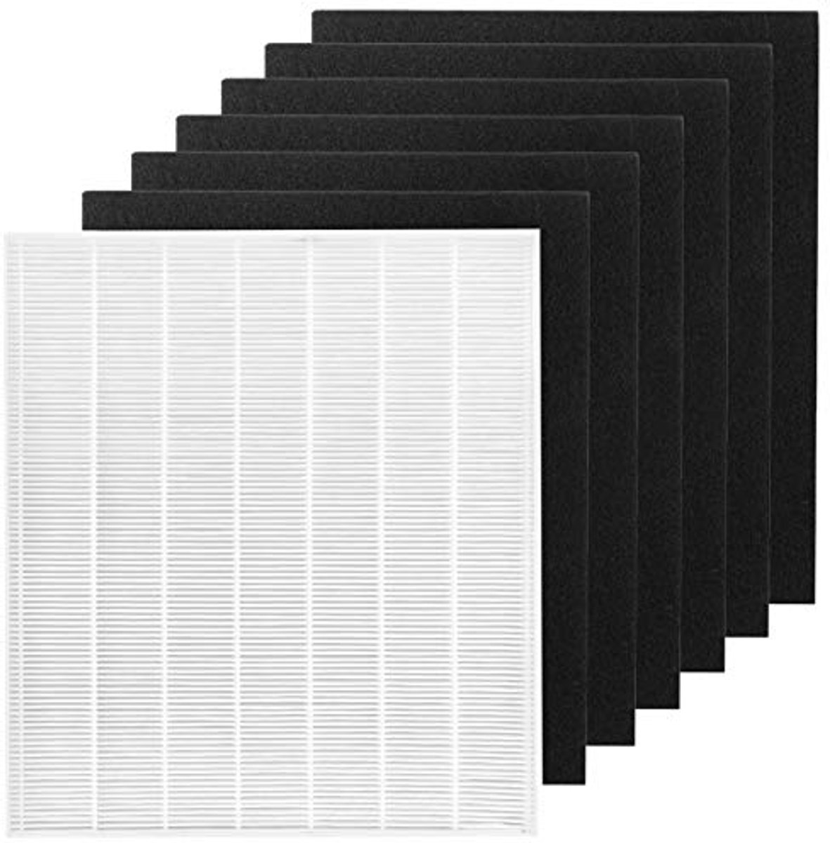 HEPA-filter voor luchtreinigers met 6 stuks carbon voorfilters (6153617665682)