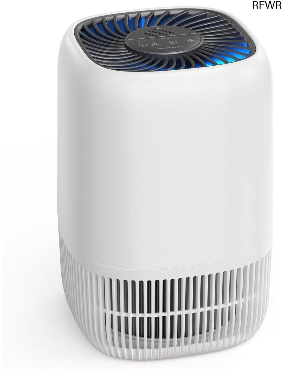 RFWR® Luchtreiniger met H13 HEPA filter en 3-traps systeem voor slaapkamer - Stil en energiezuinig (8721316232504)