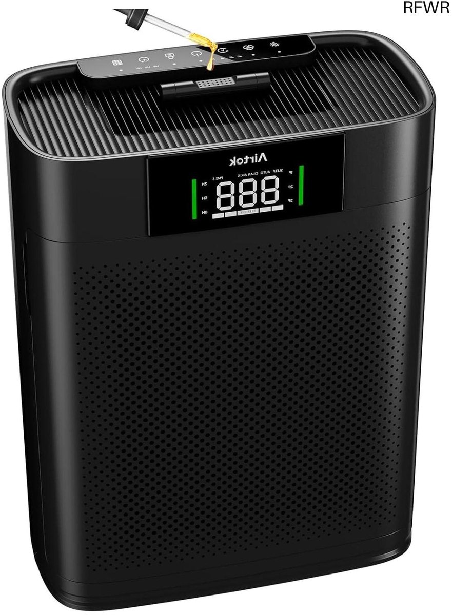 RFWR® Luchtreiniger voor grote ruimtes met PM 2.5 sensor en HEPA-filter (8721316232528)