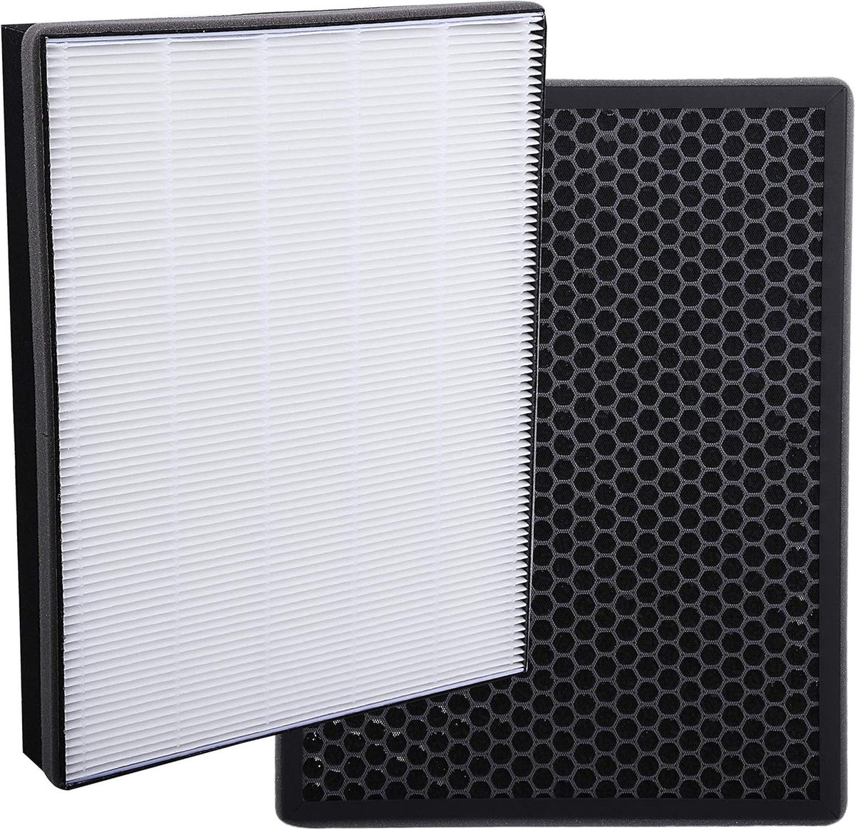 Set van 2 reservefilters voor luchtreiniger - HEPA- en actieve koolfilter - geschikt voor diverse modellen - vervangt FY2422/30 en FY2420/30 (8785344333299)