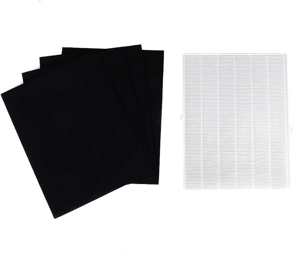TTGoods - HEPA filter vervangingsset met actieve koolstofkatoen - 43 x 33 x 6 cm - Geschikt voor luchtreiniger - Verbeterde luchtkwaliteit (8785344009071)