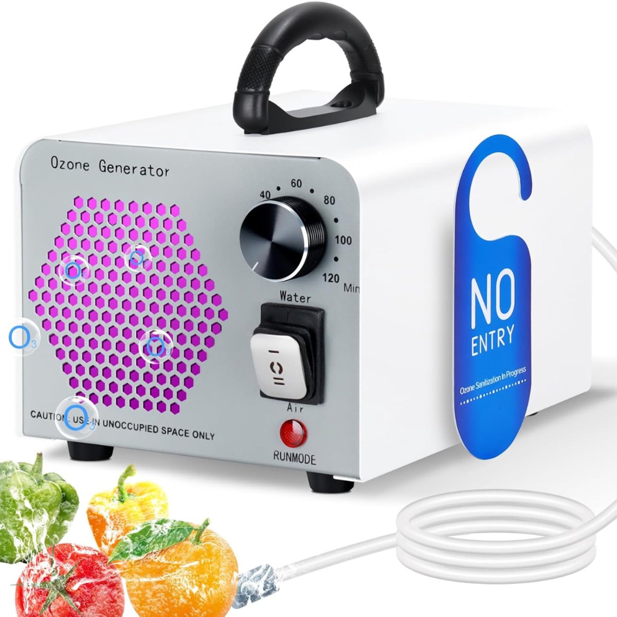 White-Label® Ozon Generator - Ozon Apparaat - Ozongenerator - Luchtreiniger - Lucht Verschoner - Lucht Sterilisatie - Wit (6152132214245)