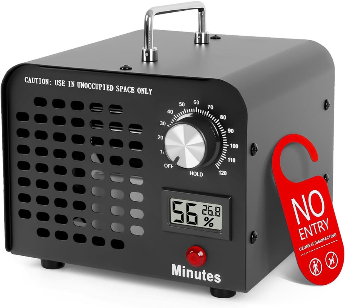 White-Label® Ozon Generator - Ozon Apparaat - Ozongenerator - Luchtreiniger - Lucht Verschoner - Lucht Sterilisatie - Zwart (6152132216201)