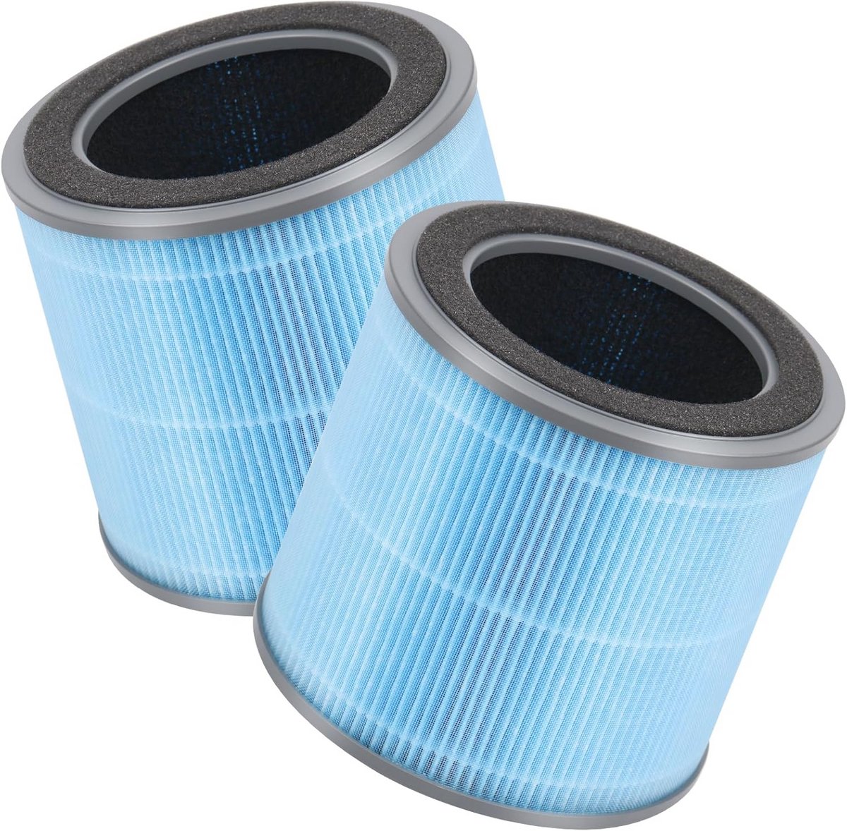 2-Pack HEPA Vervangingsfilters Compatibel met Homvana H201 Luchtreiniger - 3-in-1 Echte HEPA-Filters (9101041592033)