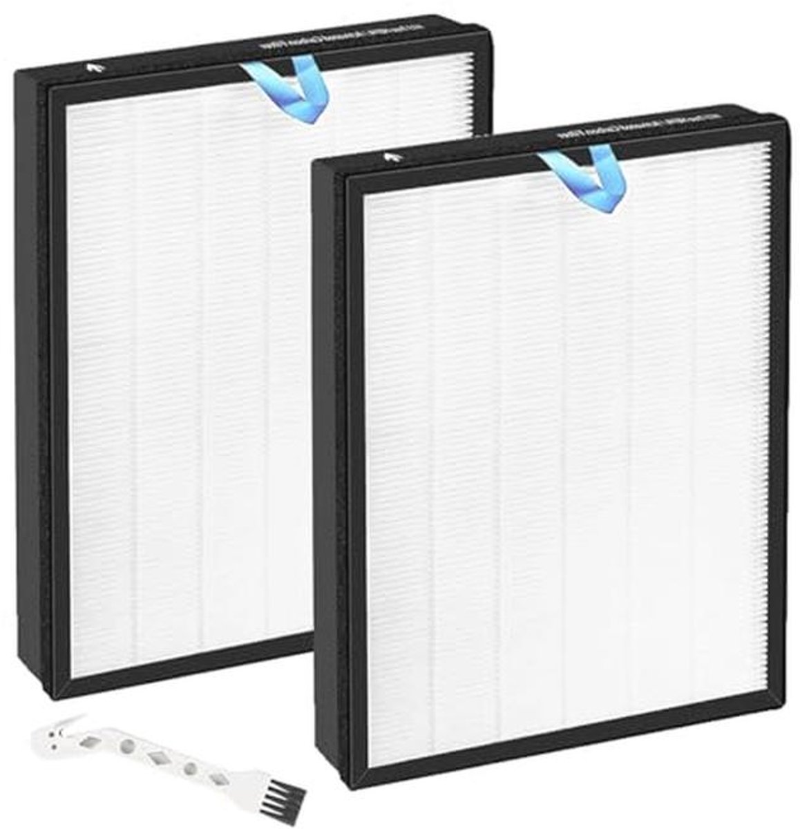 3-in-1 H13 HEPA Vervangingsfilter voor Luchtreinigers - Hoge Efficiëntie Actieve Kool en Voorfilter (Set van 2) (9101008973257)