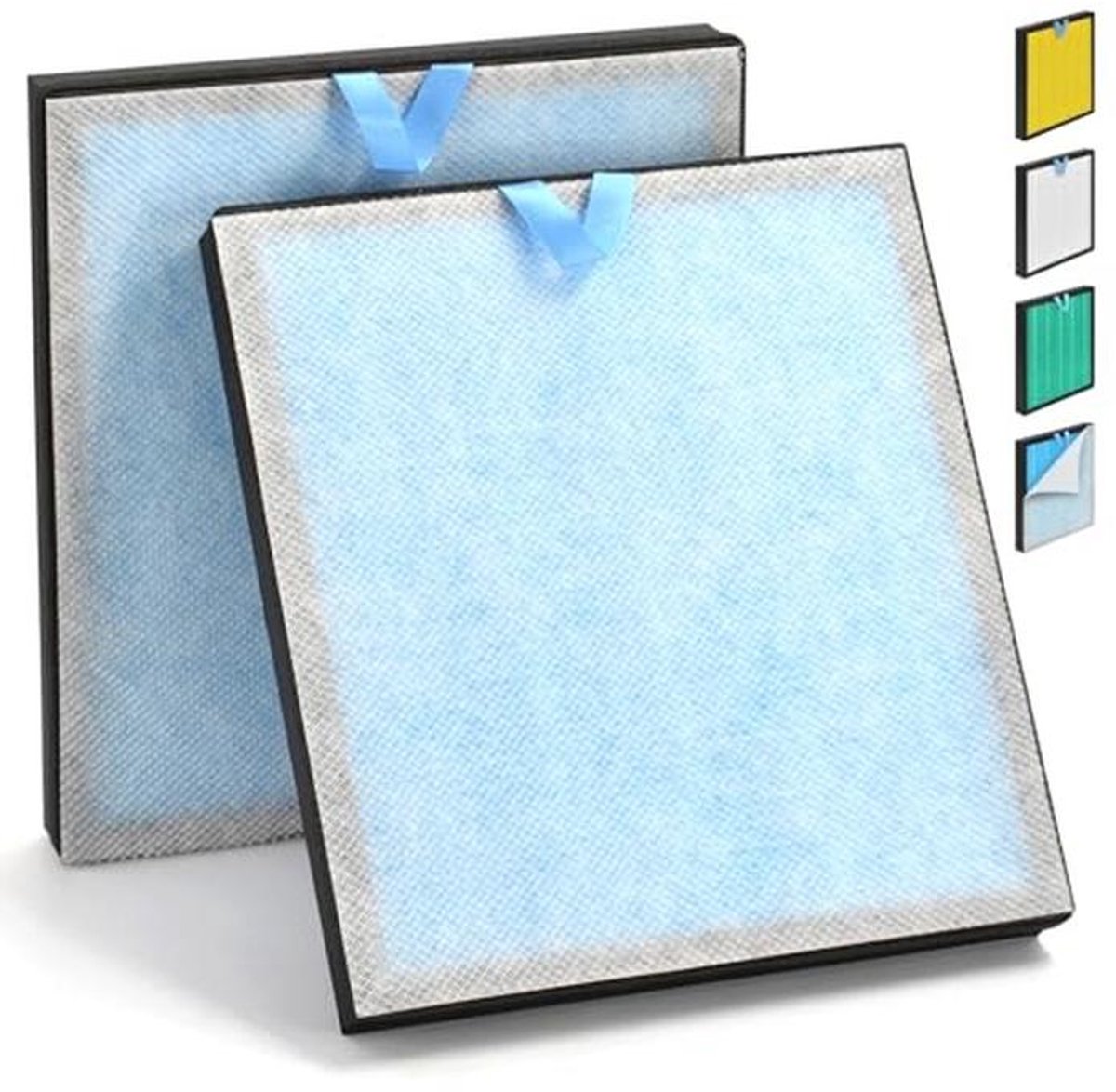 3-in-1 Rookverwijderaar Vervangingsfilter voor Luchtreinigers - Hoogwaardige Actieve Koolstof en Extra Voorfilters (9101008945667)