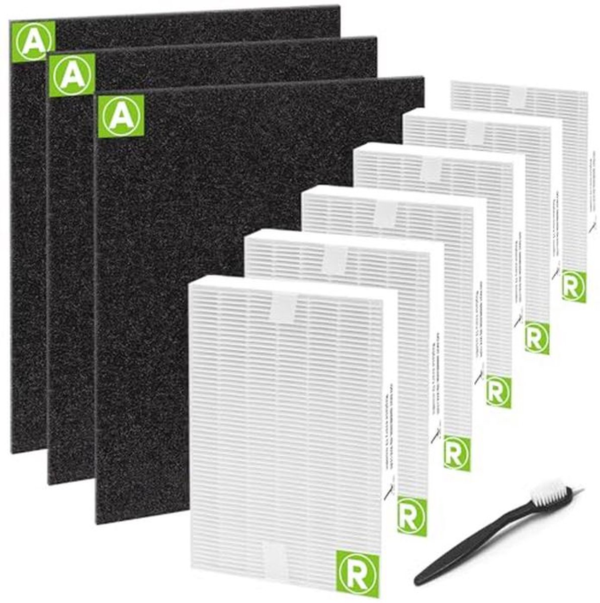 6 Stuks HEPA Filter en Actieve Koolstof Voorfilters voor Luchtreinigers (9101007216829)