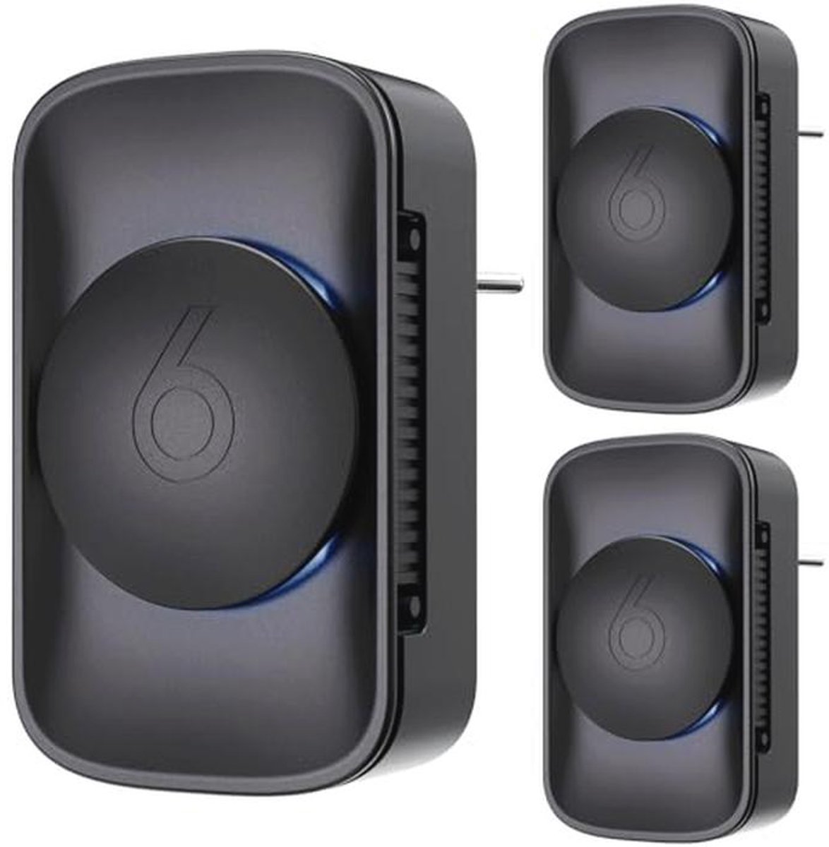 Draagbare Mini Luchtreiniger voor Thuis - Set van 3, Plug-In voor Slaapkamer, Dierenkamer, Badkamer, Keuken en Kasten (9101006610147)