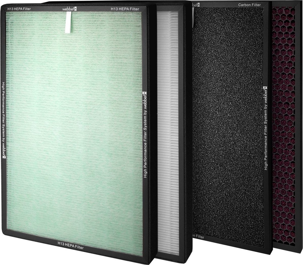 Filter voor Webber AP9700 luchtreiniger - 32x5,5x45,5 cm - 4-traps - HEPA13 (5907265011893)
