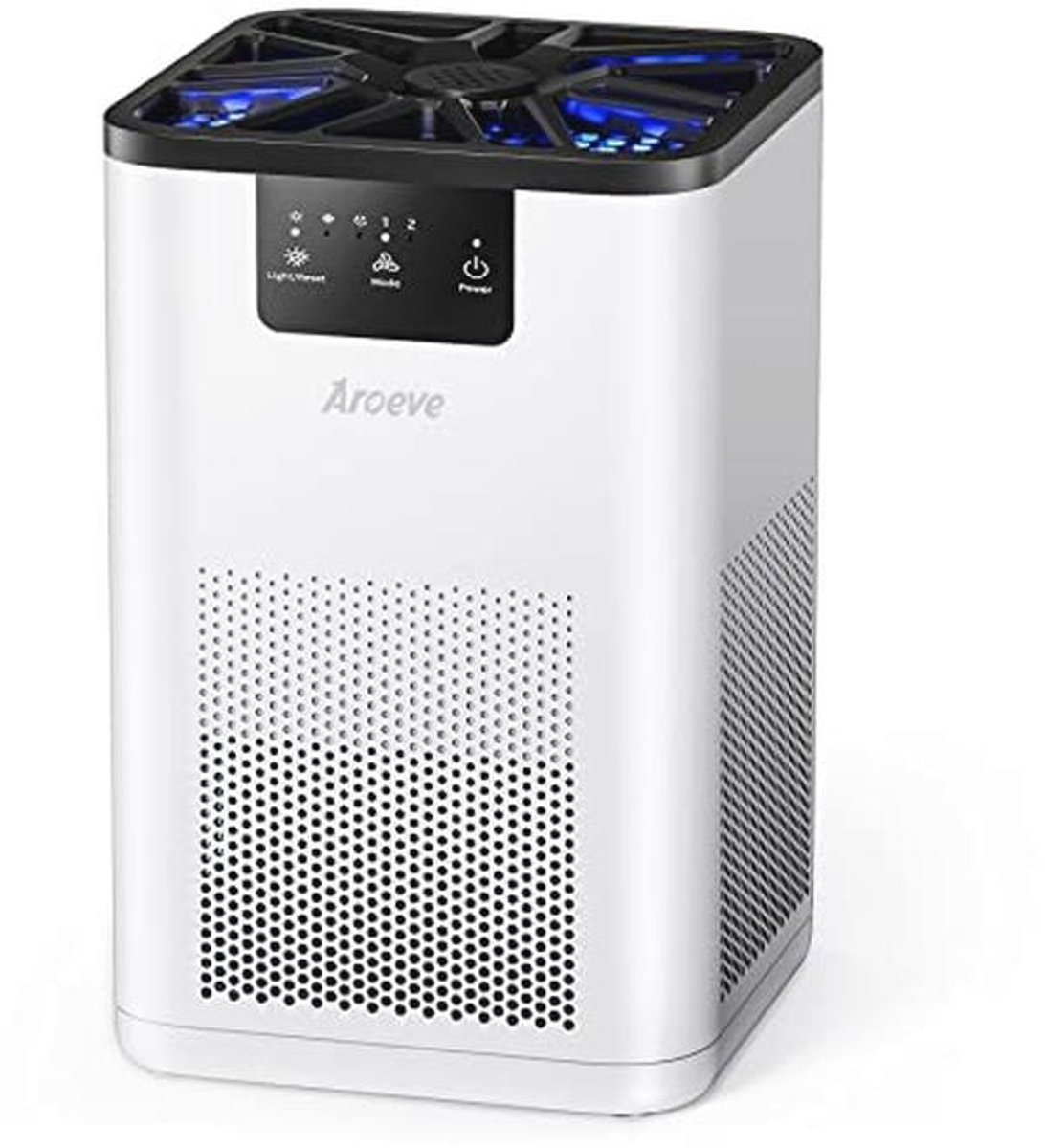 HEPA luchtreiniger met aromatherapie voor slaapkamer en kantoor - Stil en efficiënt (9101001529130)