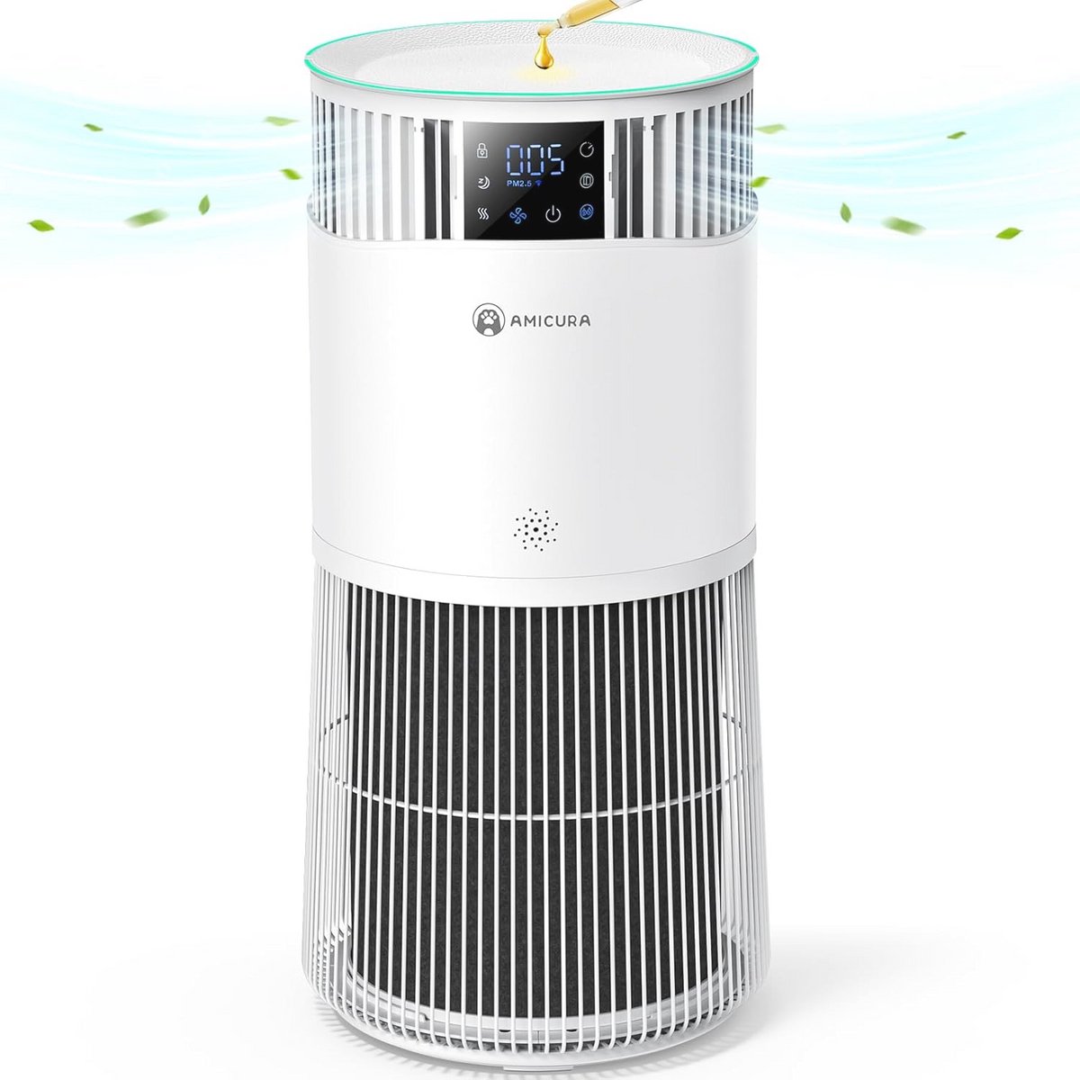 Luchtreiniger voor Allergieën met 843 m³/h, Dierenhaar Verwijdering en 99% Geurneutralisatie (9101022366240)
