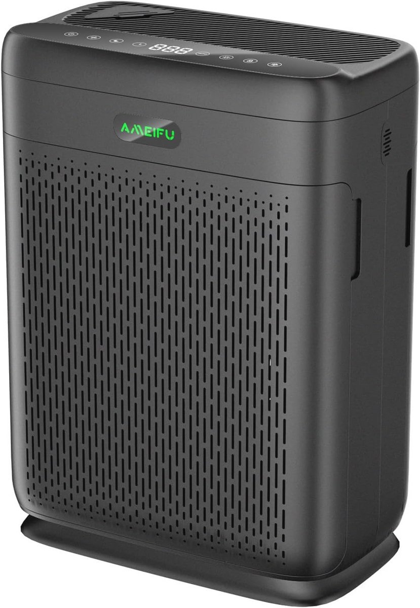 Luchtreiniger voor grote ruimtes tot 2200 m² met H13 HEPA filter en luchtkwaliteitsensor (9101040080340)