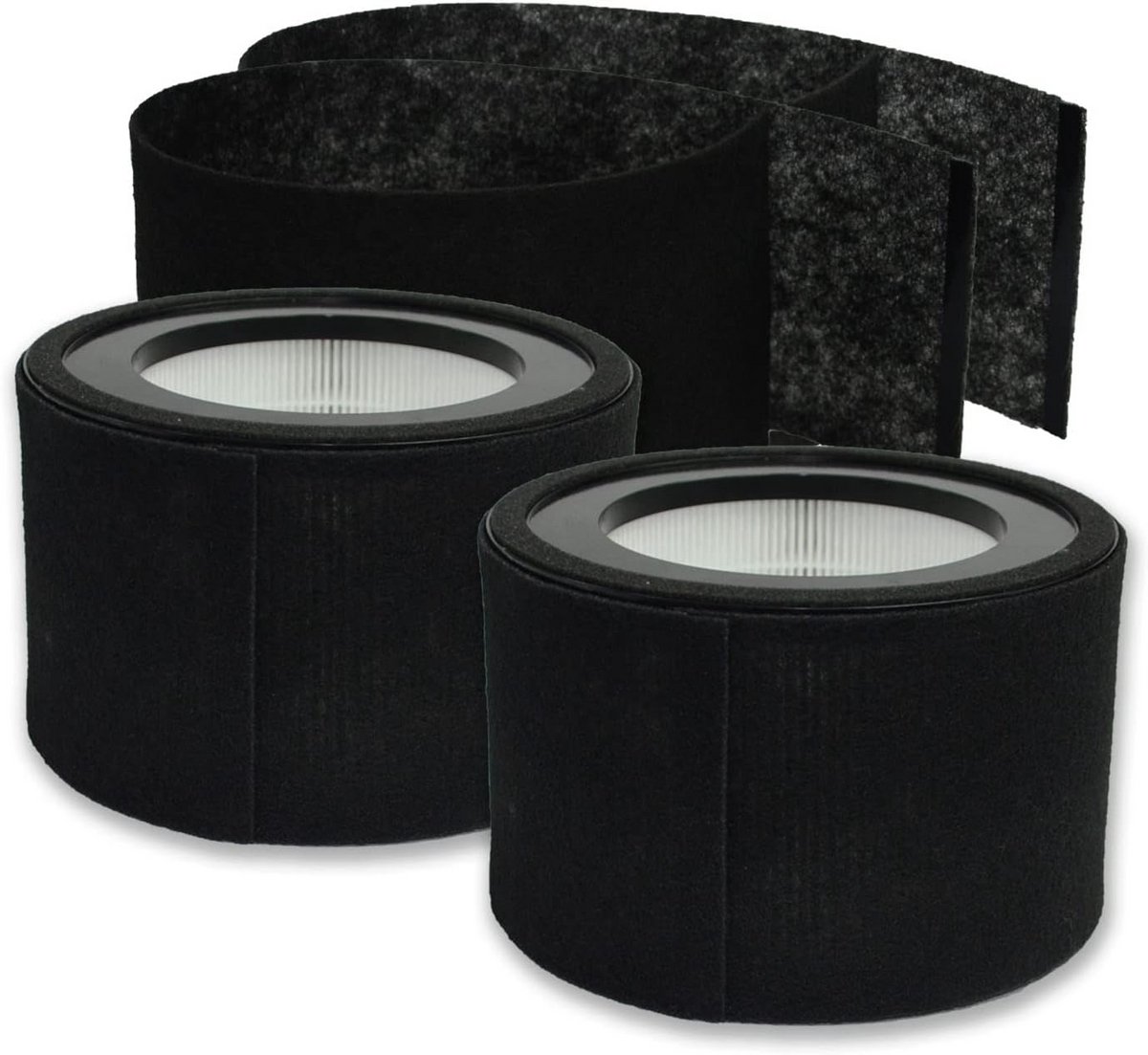 Set van 2 HEPA Filters en 4 Koolstof Voorfilters voor Luchtreiniger - Compatibel met Airfresh Clean 400 (9101029913355)