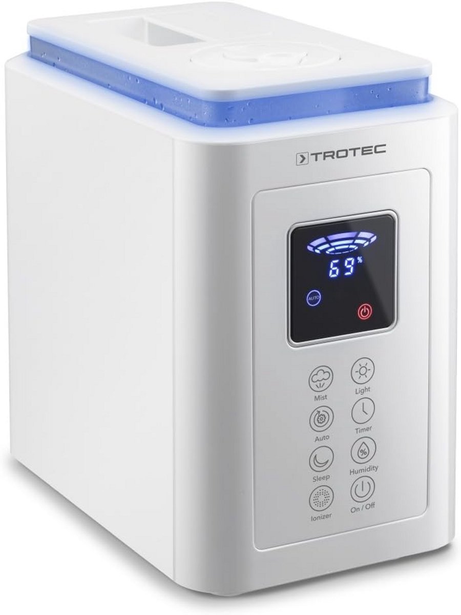Ultrasone Luchtbevochtiger met Luchtreiniger en LED Verlichting (9101018938031)