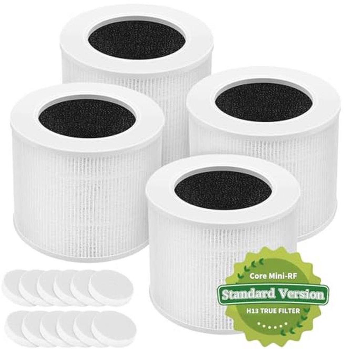 Vervangend H13 HEPA-filter voor luchtreinigers - Compatibel met Core Mini, Actieve Koolstof, 4 Kernen (9101008973431)