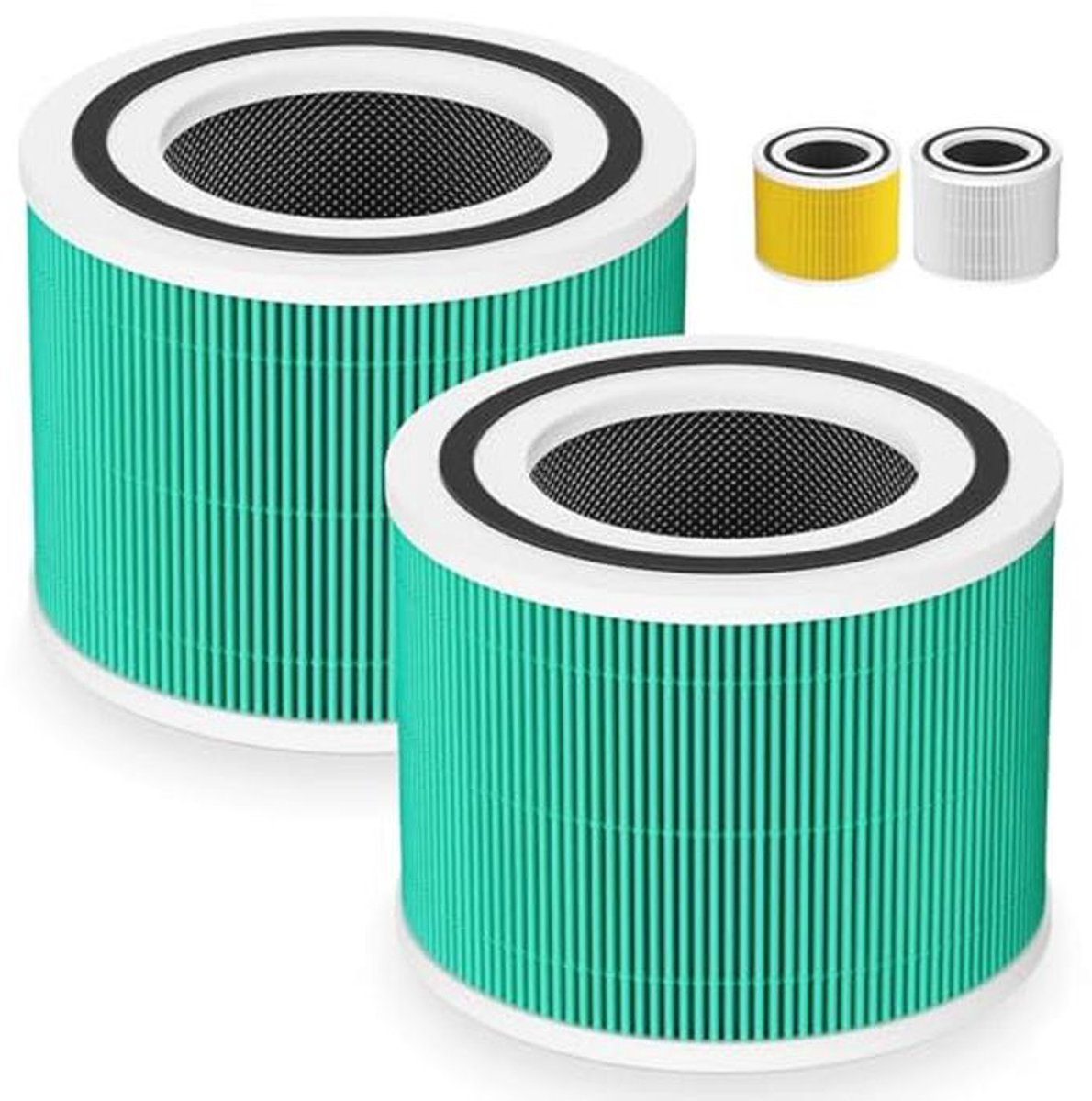 Vervangingsfilters Set van 2 voor 3-in-1 True HEPA Luchtreiniger - Compatibel met Core 300 (9101008823712)