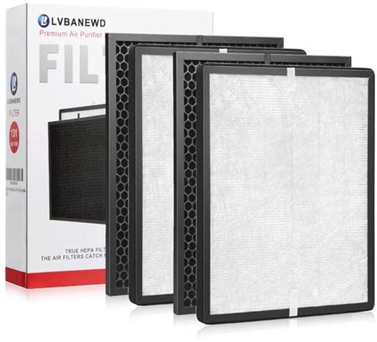 Voorfilter, True HEPA en Actieve Kool Vervangende Filters Set voor Luchtreinigers (9101009055075)