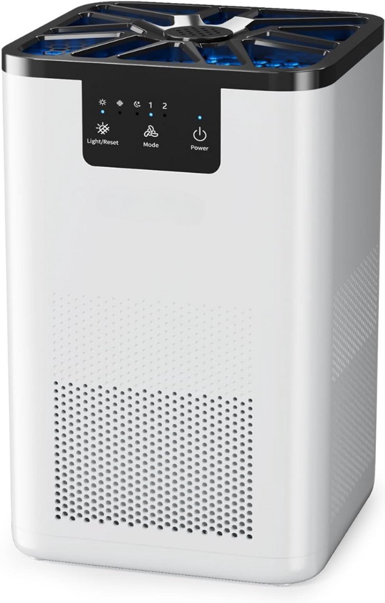 Zavira® Luchtreiniger - Filter - Lonisator - Wit - 17D x 17B x 27H centimeter (6152140172193)