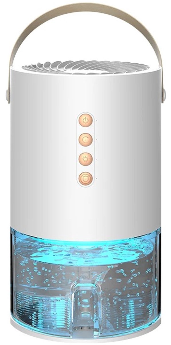 Zimoros Luchtontvochtiger - Luchtreiniger 450ml/dag - Ontvochtiger - Dehumidifier - tot 28 m2 - Fluisterstil (8721472590708)
