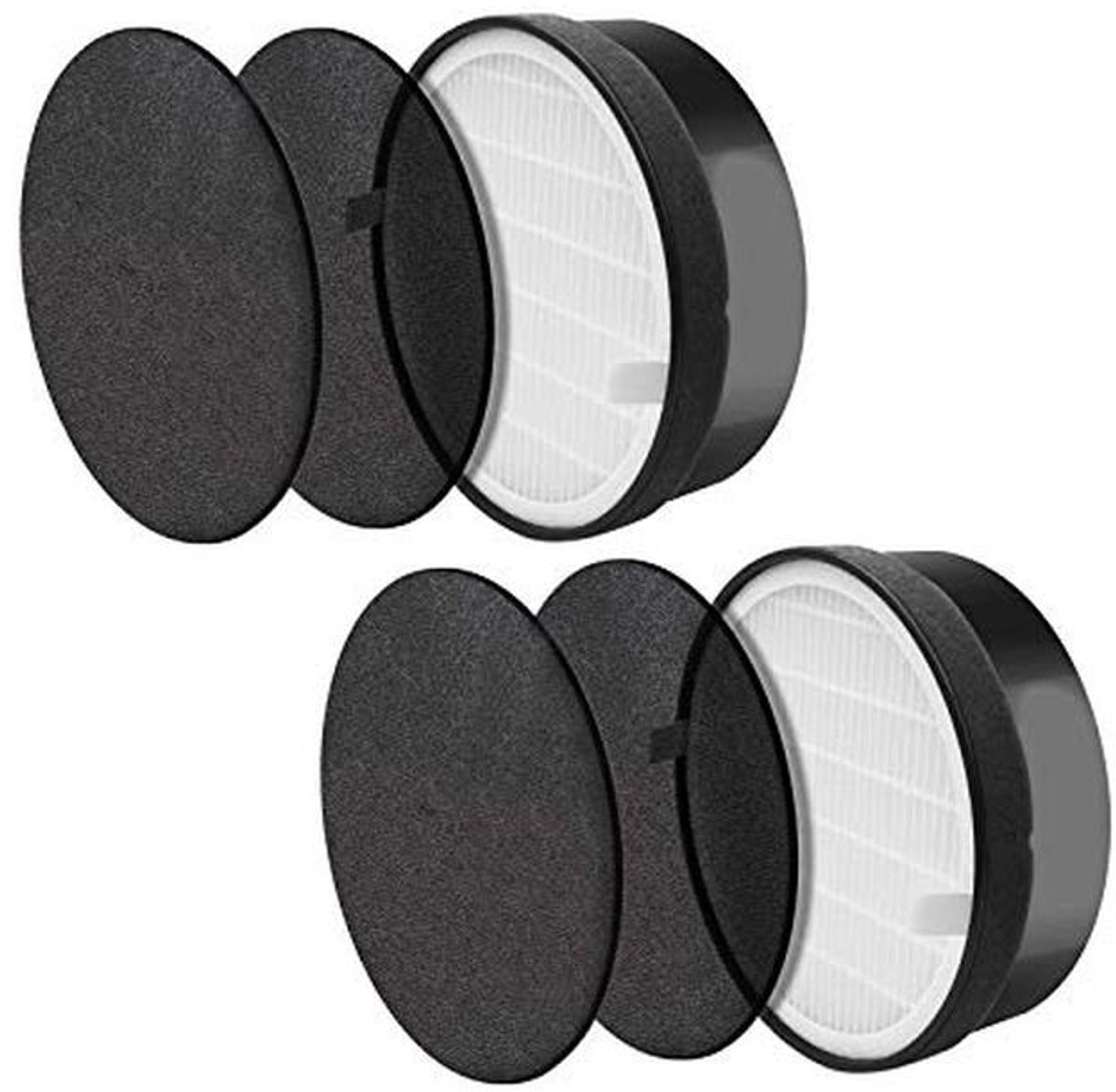 2-pack HEPA-luchtfilters en actieve koolvoorfilters voor luchtreinigers (9101068044492)