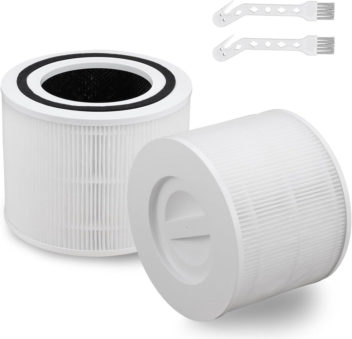 2x Vervangingsfilters voor Luchtreiniger 3-in-1 H13 HEPA Filter Allergenen Stof Poriën (9101075217957)