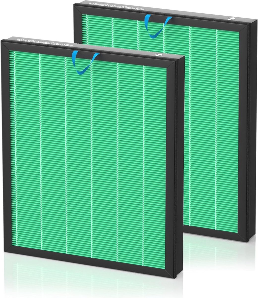 3-in-1 H13 True HEPA en actieve kool vervangingsfilter voor luchtreinigers - 2 stuks (9101015274163)