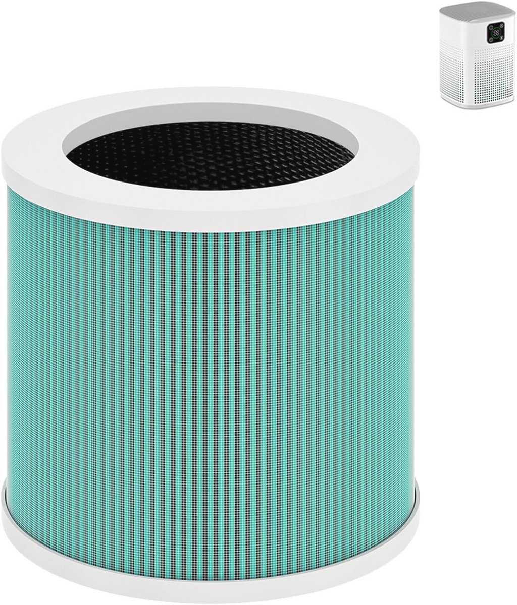 3-in-1 True HEPA Vervangingsfilter voor Luchtreinigers - Ideaal voor Huisdierslaapkamers (9101017321612)