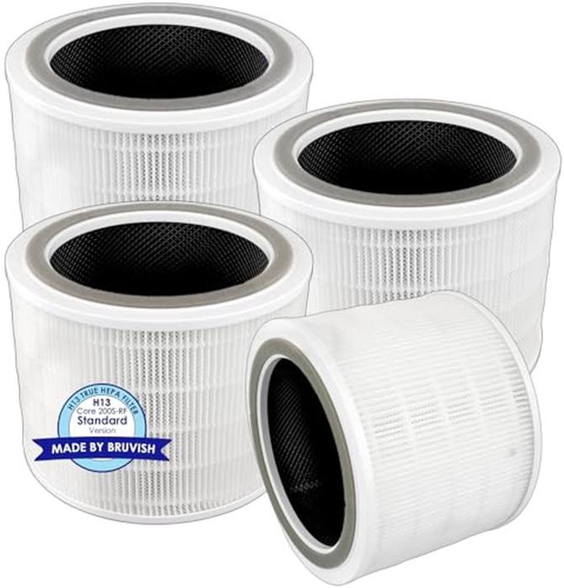 4-pack Vervangingsfilter voor Core 200S Luchtreiniger - H13 True Hepa-filter met Actieve Koolfilters (9101068164091)