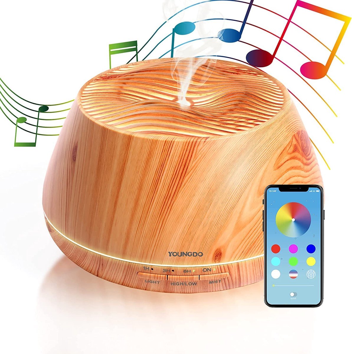 Aroma Diffuser - luchtreiniger voor grote ruimtes |Luxe wellness cadeau | Relax accessoires - Geurverspreider (8720837157297)