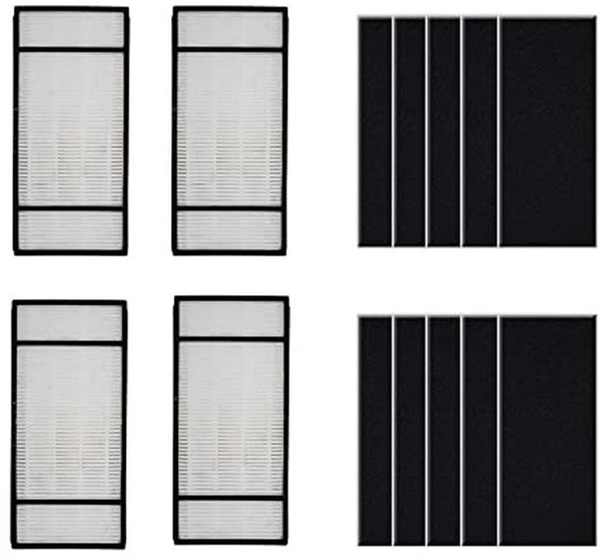 HEPA & reservekoolfilter compatibel met luchtreinigers HPA050, HPA150, HPA060, HPA160, HHT055, HHT155 - 10 stuks (9101067430449)