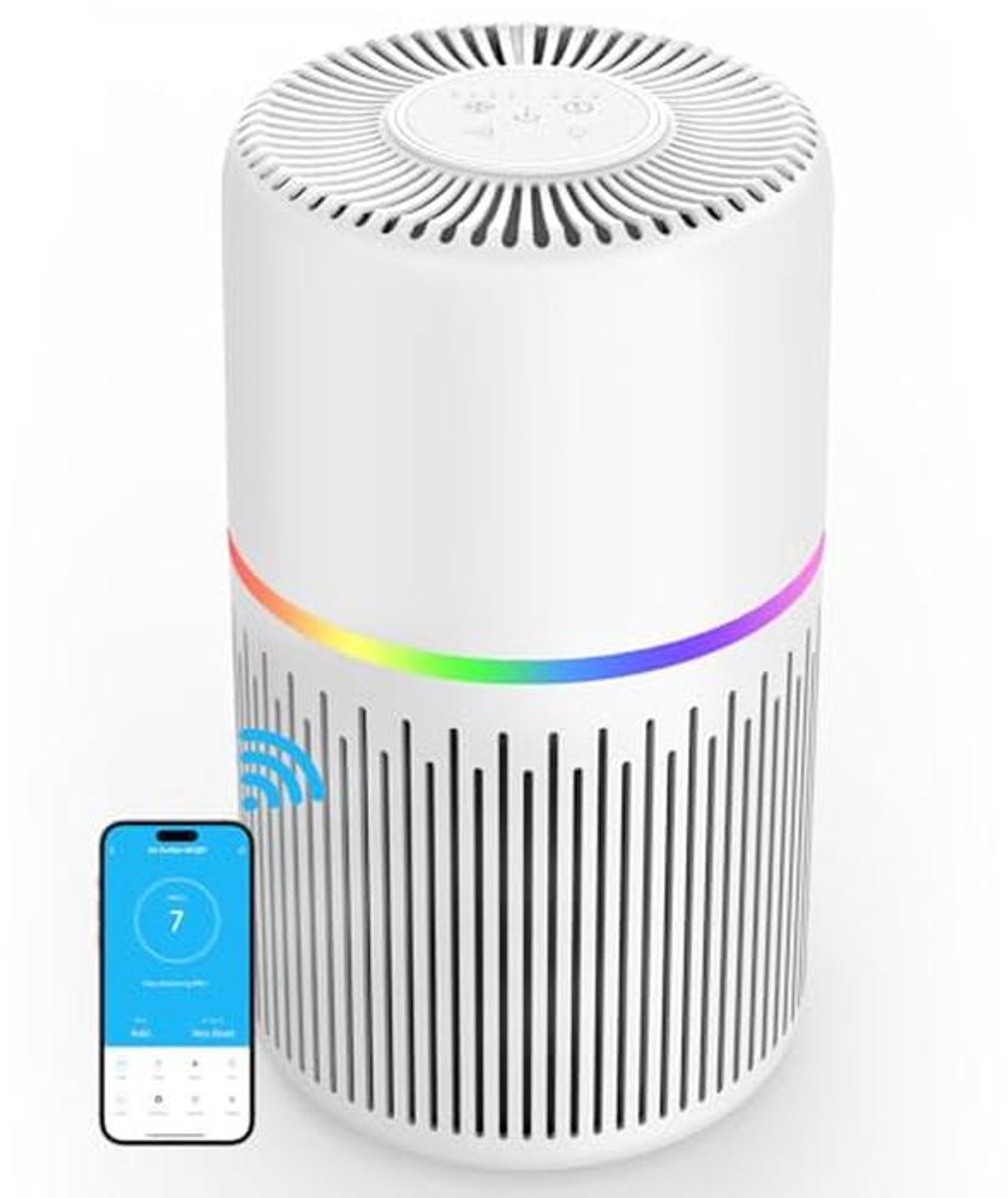 HEPA luchtreiniger met luchtkwaliteitssensor voor thuis tot 130 m² (9101068136418)