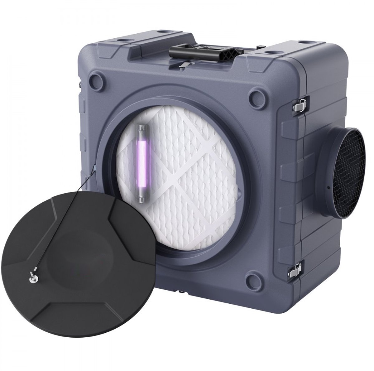 Luchtreiniger - Onderdrukmachine / Negatieve Luchtmachine - 3-Traps Filtratie - 800 CFM (1.360 m³/u) - Stapelbaar - Professioneel (6152722683611)