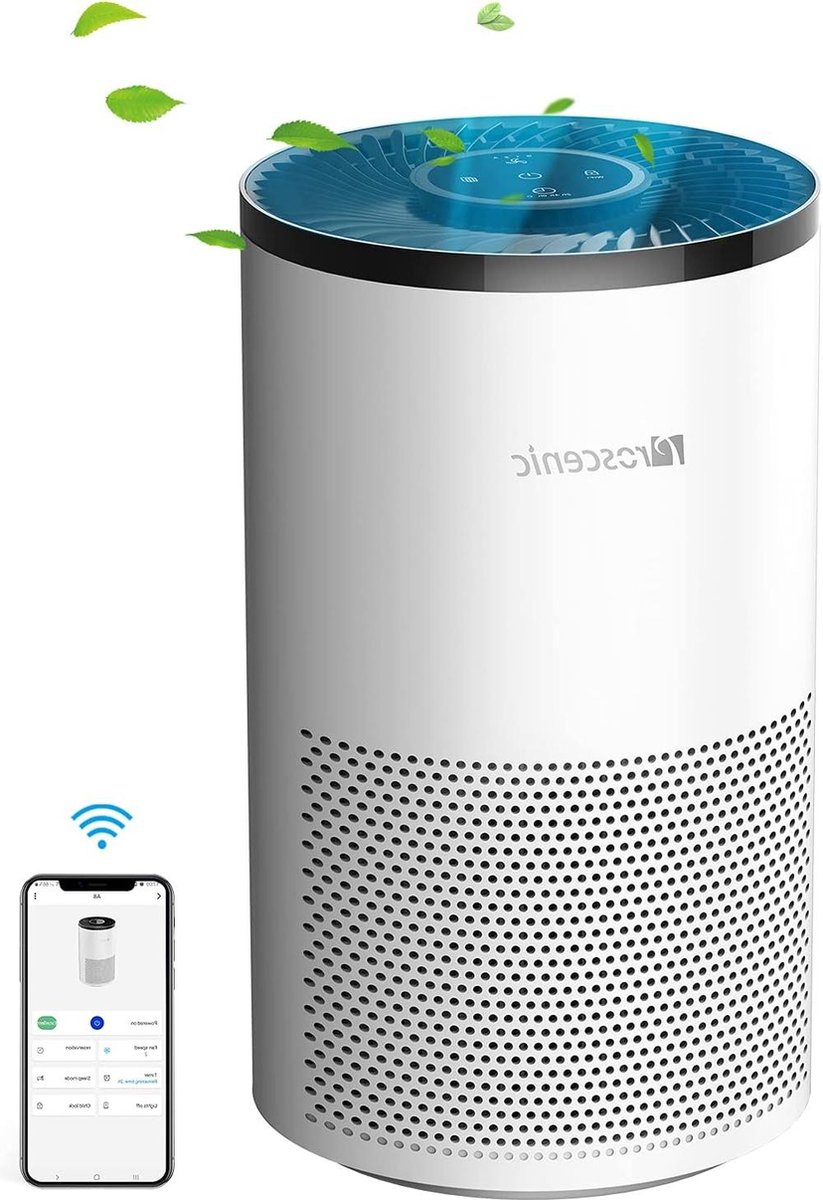 Luchtreiniger met Allergie HEPA-filter voor 55 m2 met App-besturing Ozone filter (6151029760759)