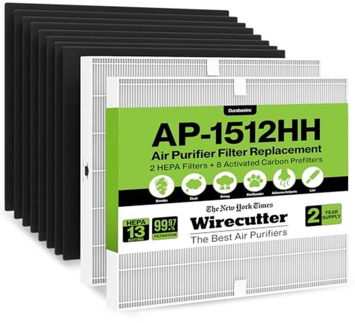 Set van 2 HEPA Filters en 8 Voorfilters voor Luchtreinigers (9101068099423)