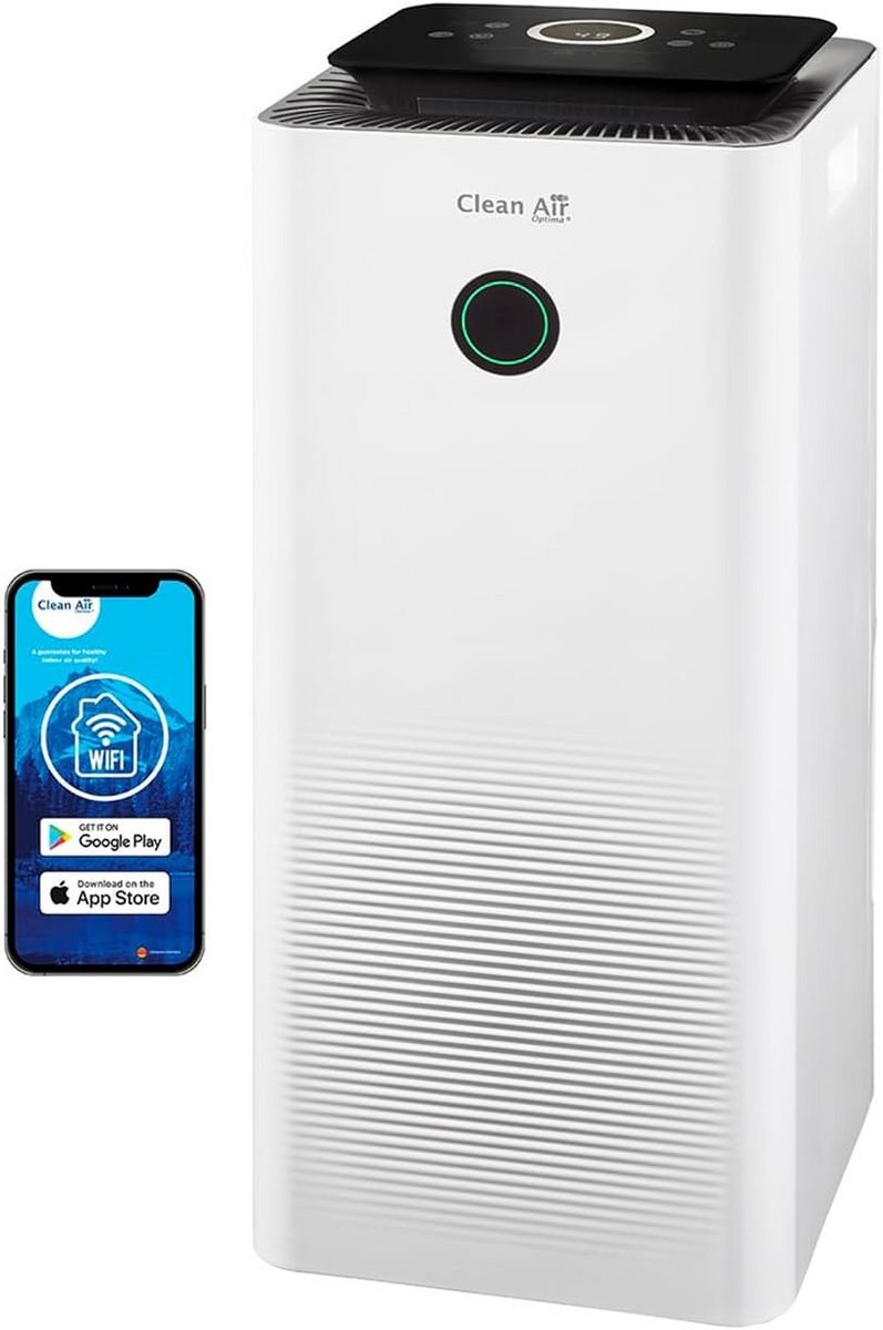 Smart Luchtontvochtiger en Luchtreiniger met HEPA & App Bediening tot 70m² (9101071870989)