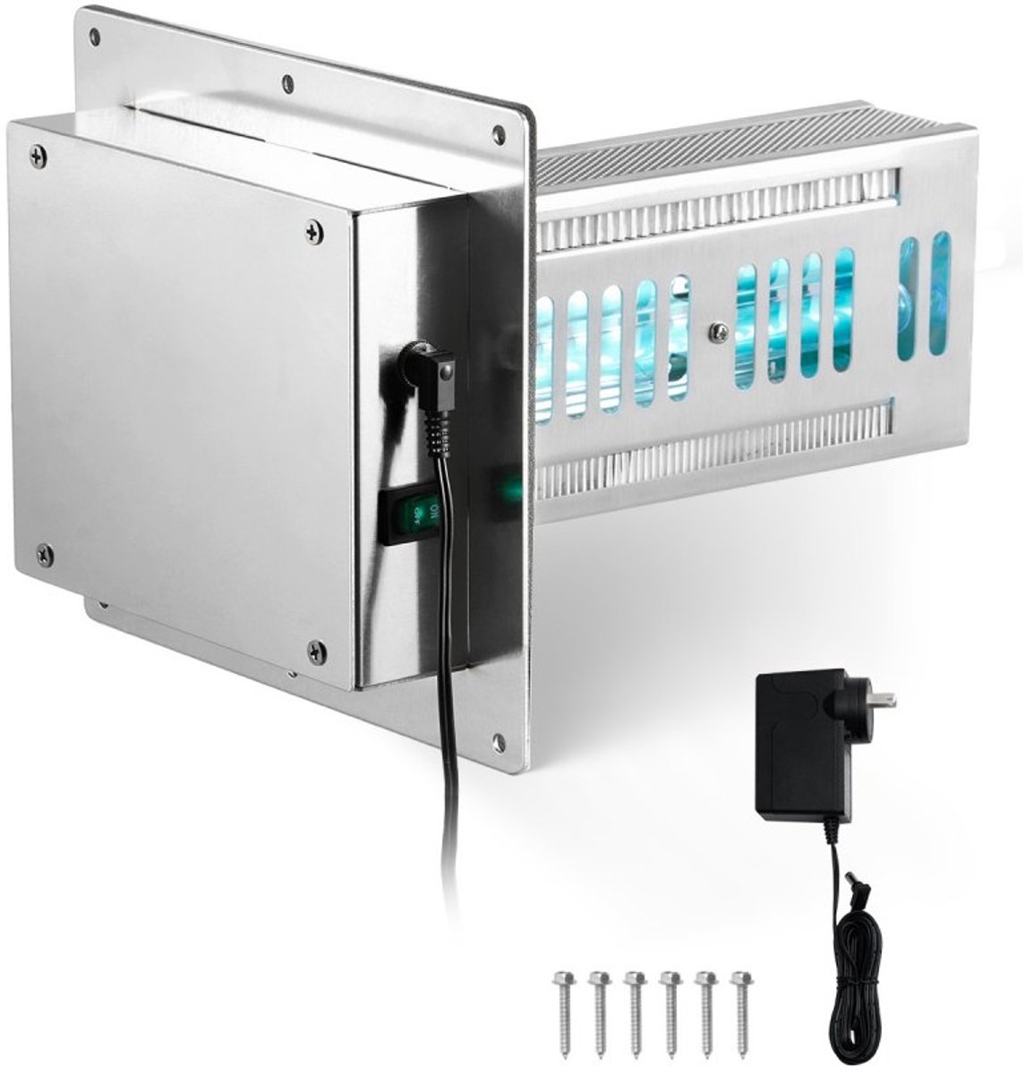 UV-C Luchtreiniger voor Hele Huis - In-kanaal Lampenset - 18 W - 254 nm - 2 Lampen - Met Netsnoer - Voor Airco en Ventilatiekanalen (HVAC) (6152724451461)