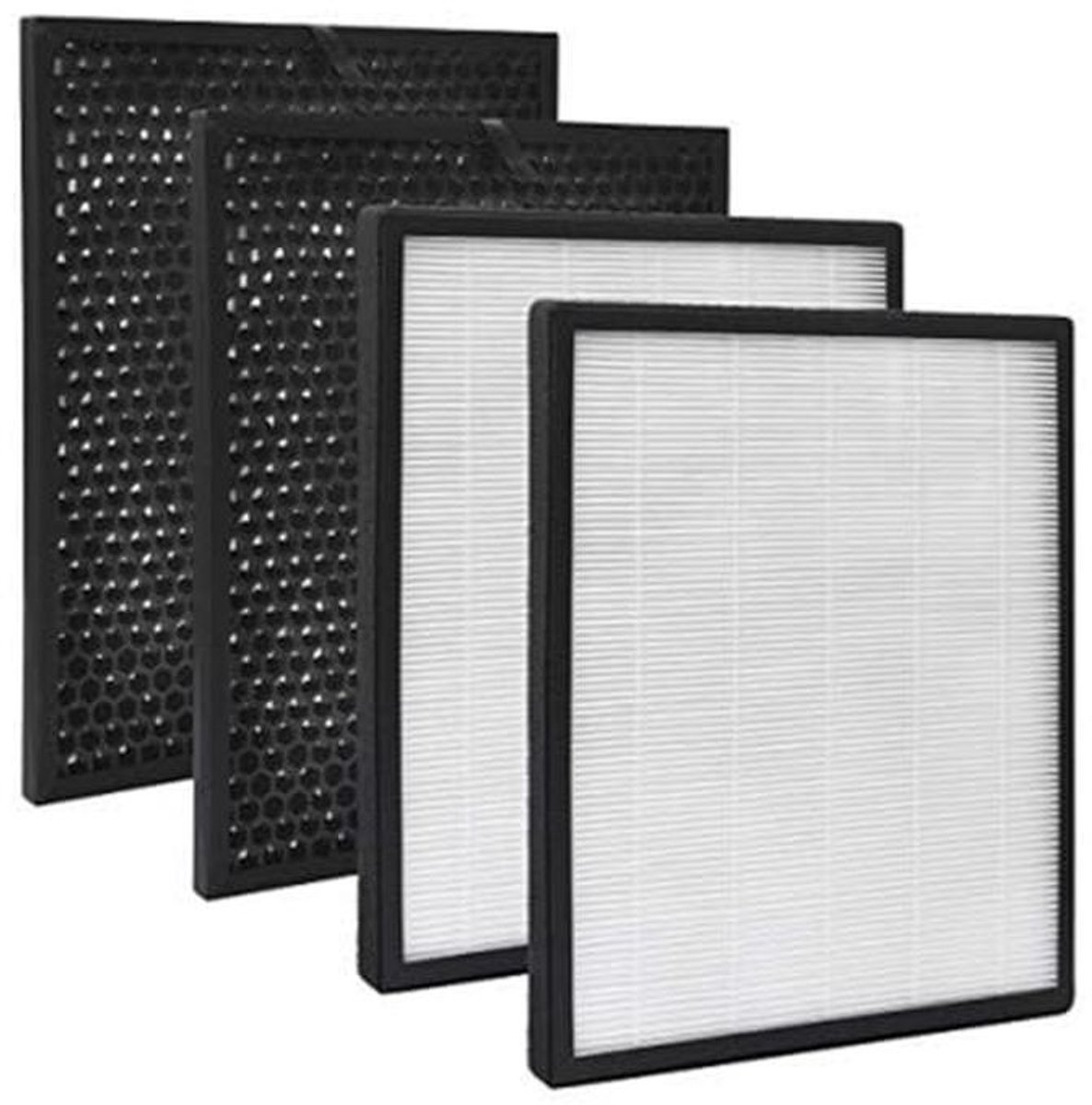 Vervangende HEPA en Actieve Koolfilters voor Luchtreiniger - 2 Sets (9101067325820)