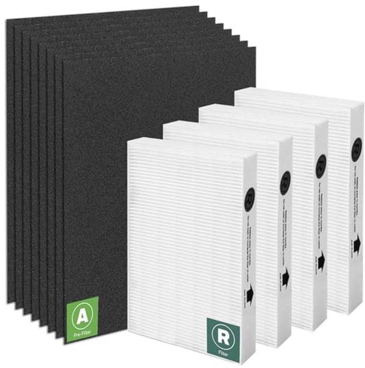Vervangende filters voor luchtreinigers HPA200-serie - HEPA en actieve kool voorfilters (9101007202655)